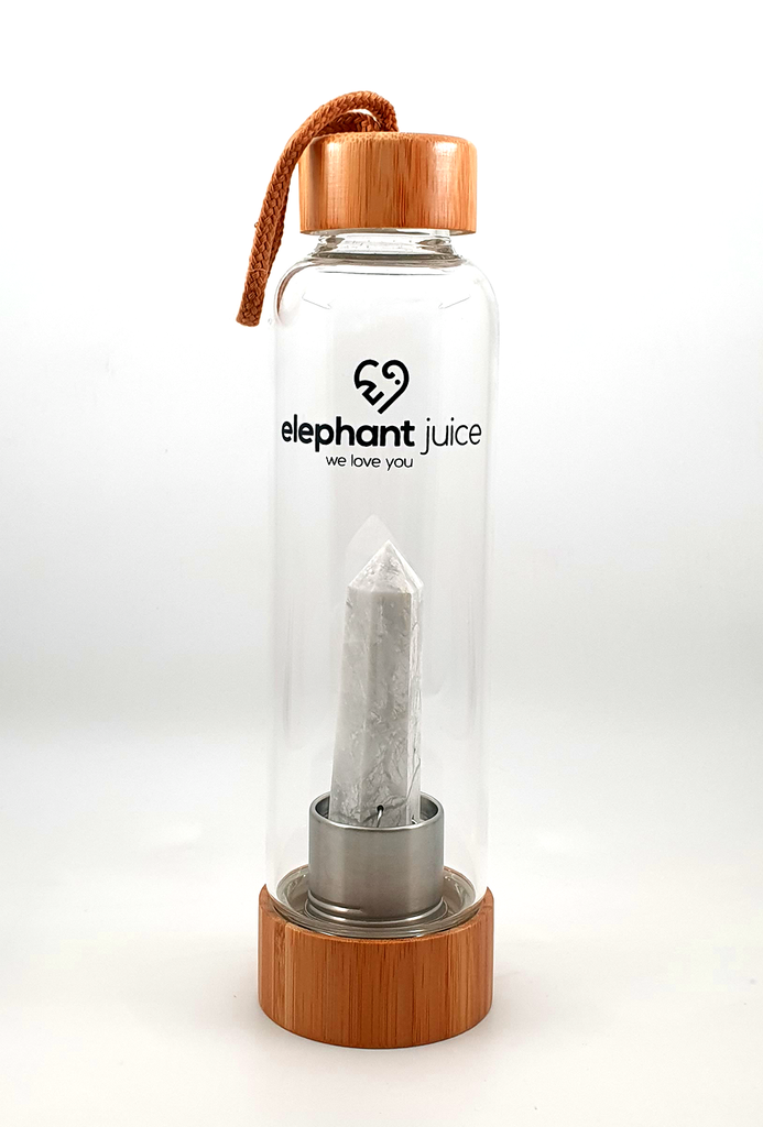 Howlite Crystal Infused Water Bottle